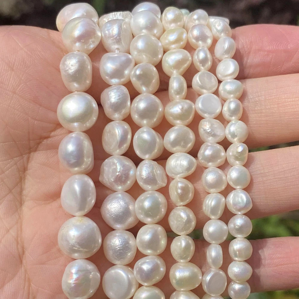 Natürliche Süßwasser perlen Perlen hochwertige unregelmäßige Form Punsch lose Perlen für Schmuck machen DIY Halskette Armband