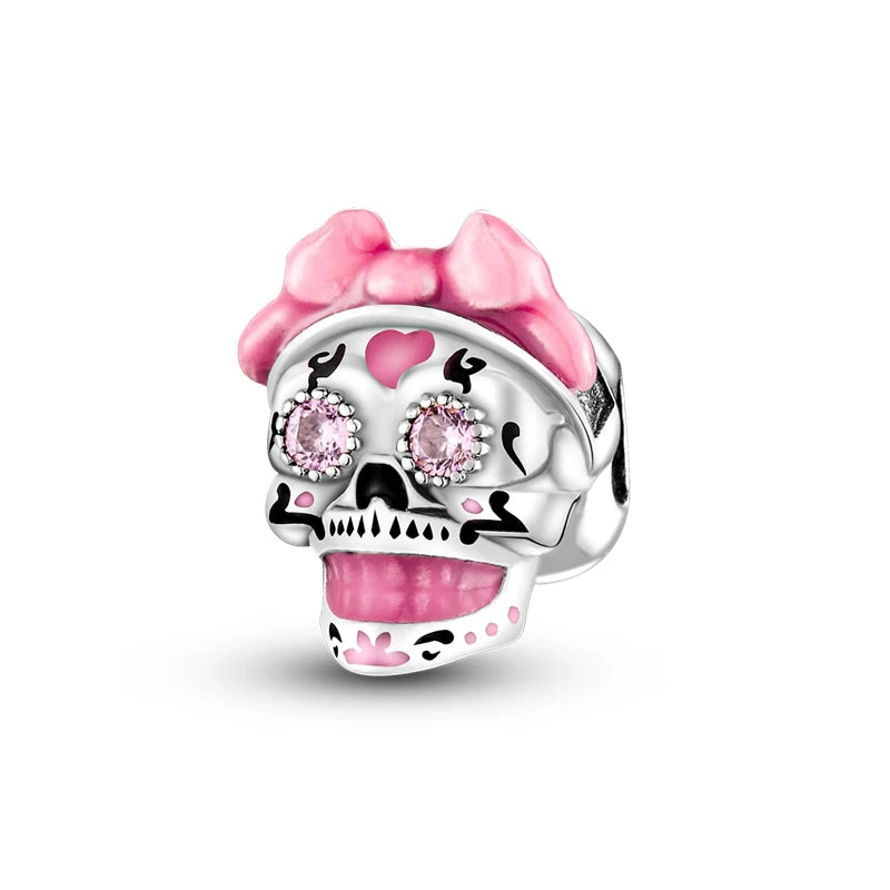 Neue 2025 925 Sterling Silber Charms Perlen Liebe Herz Rosa Original Charm Anhänger Fit Charm Armbänder DIY Schmuck Geburtstag Geschenk