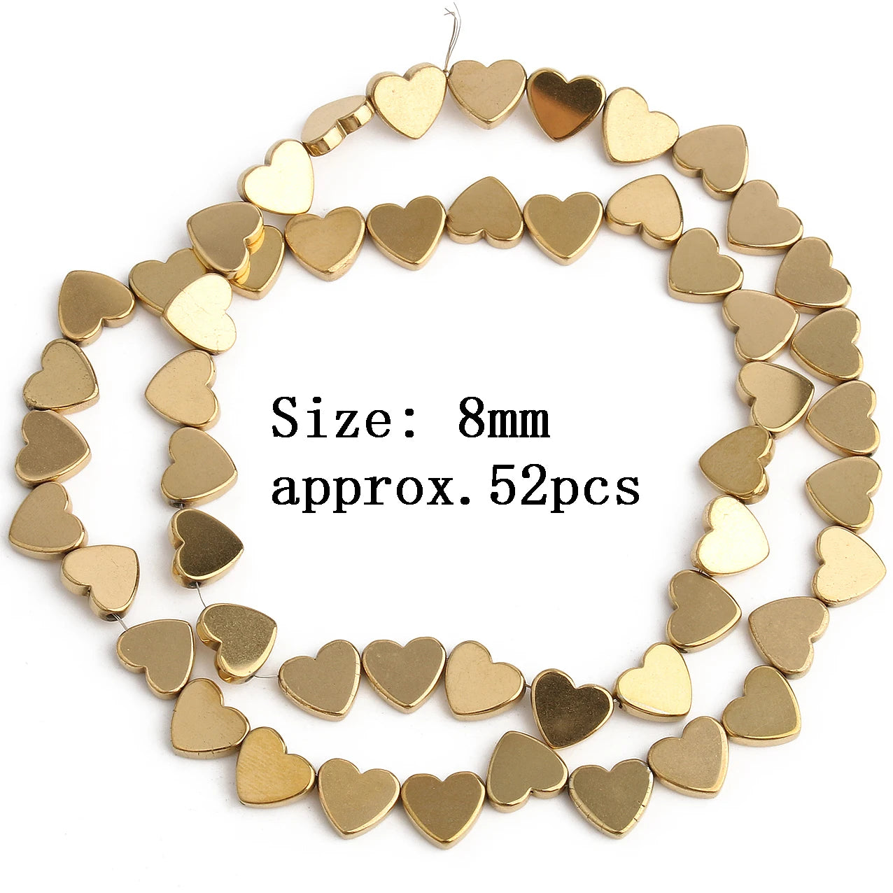AAA+ Retention Farbe Natürliche vergoldete Hämatit Perle Herz Runde Stern Spacer Lose Perlen für Schmuck Machen DIY Charm Armband