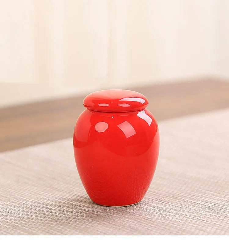 Keramik versiegelte Haustier-Urnen flasche, Leerer Kasten behälter, Urnen für Hunde asche, Mini Multi-Color, Kleine Haustier-Urne, 45ml