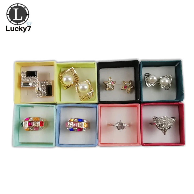 4*4*3cm 120 stücke Schmuck Boxen für Organizer Schmuck Display Verschiedene Farben Ring Box Kleine geschenk Boxen