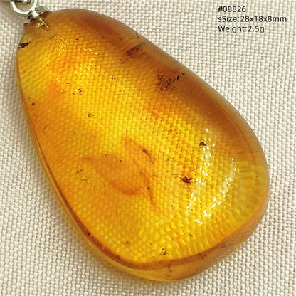 Natürlicher Bernstein-Anhänger Blumenförmiger Gelber Baltischer Bernstein Damen Herren Schmuck Reiki-Stein Burma AAAAAAA