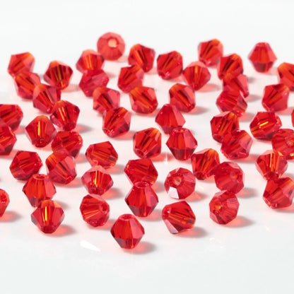 3 4 6 8 MM Rote Tschechische Runde Glaskugel Perlen Für DIY Armband Schmuck Machen Handwerk Zubehör Lose Doppelkegel Kristall Facted Bead