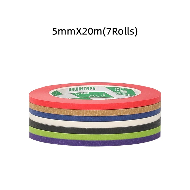 10 Rollen Krepppapier-Klebeband, 20 m Länge, handschriftlich, schützt die Wandmalerei, Zeichnung, keine Spuren, Abdeckband