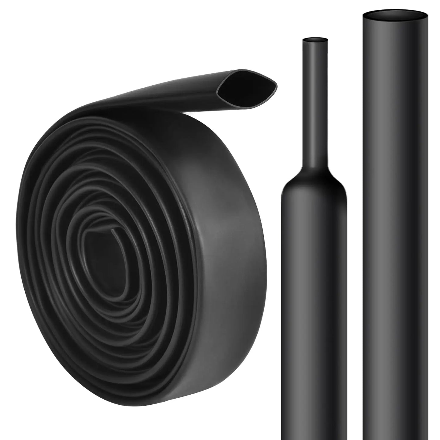 Draht-Schrumpfschläuche mit 4:1 Verhältnis, mit Klebstoff ausgekleidet, Φ4 mm bis Φ52 m, schwarze, wasserdichte industrielle elektrische Schrumpfschläuche