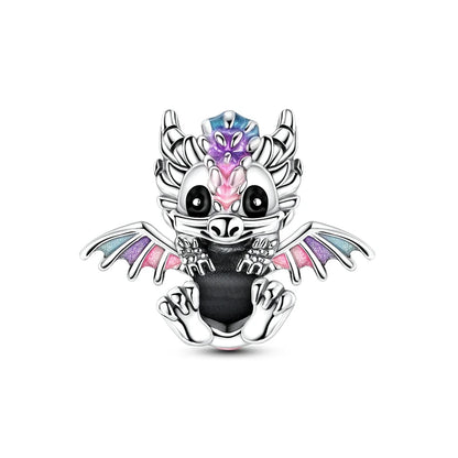 Heißer Verkauf 925er Sterlingsilber, niedliche Panda-Perlen und Pinguin-Anhänger, passend für Schlangenarmband, Boutique-Halskette, schwarzer Anhänger, Geschenk