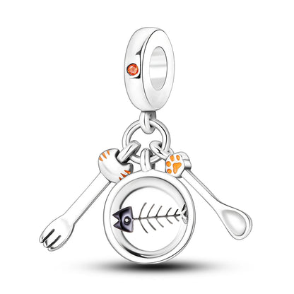 925er Silber vergoldete baumelnde Charms-Perlen für Original-Armbänder, DIY-Modeschmuckherstellung
