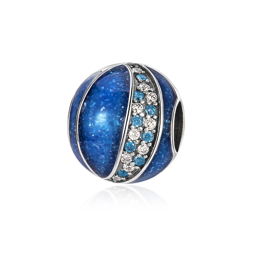Blaue Serie aus 925er-Sterlingsilber, Eule, Schmetterling, Piratenschiff, Auto, Käfer, Clogs, Charm, passend für DIY-Armbänder, Halsketten, lustige passende Geschenke