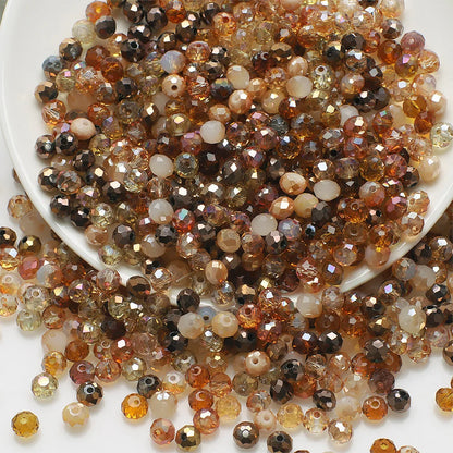 4mm/6mm/8mm Österreich Facettierte Kristall Perlen Lose Spacer Glas Perlen Für Schmuck Machen Halskette armbänder Handwerk Diy Zubehör