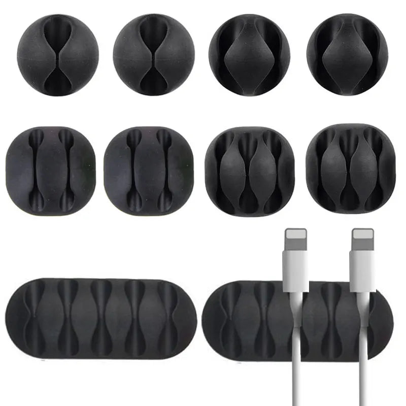 162-teiliges Set, Kabel-Organizer, Kabelwickler, flexible Kabelmanagement-Clips für Maus, Kopfhörer, TV, Büro, Heimelektronik
