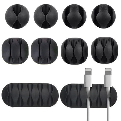 162-teiliges Set, Kabel-Organizer, Kabelwickler, flexible Kabelmanagement-Clips für Maus, Kopfhörer, TV, Büro, Heimelektronik