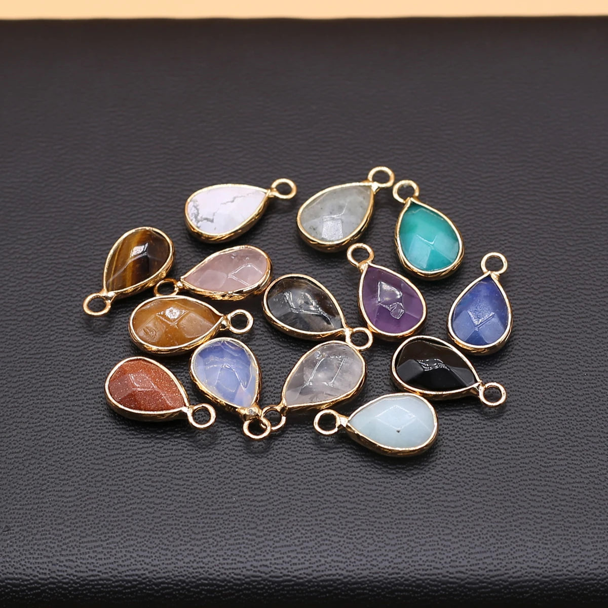 5 teile/los Natürliche Achate Anhänger Abschnitt Mix Bunte Stein Anhänger Charms für Frauen Männer, Die DIY Schmuck Halskette Zubehör