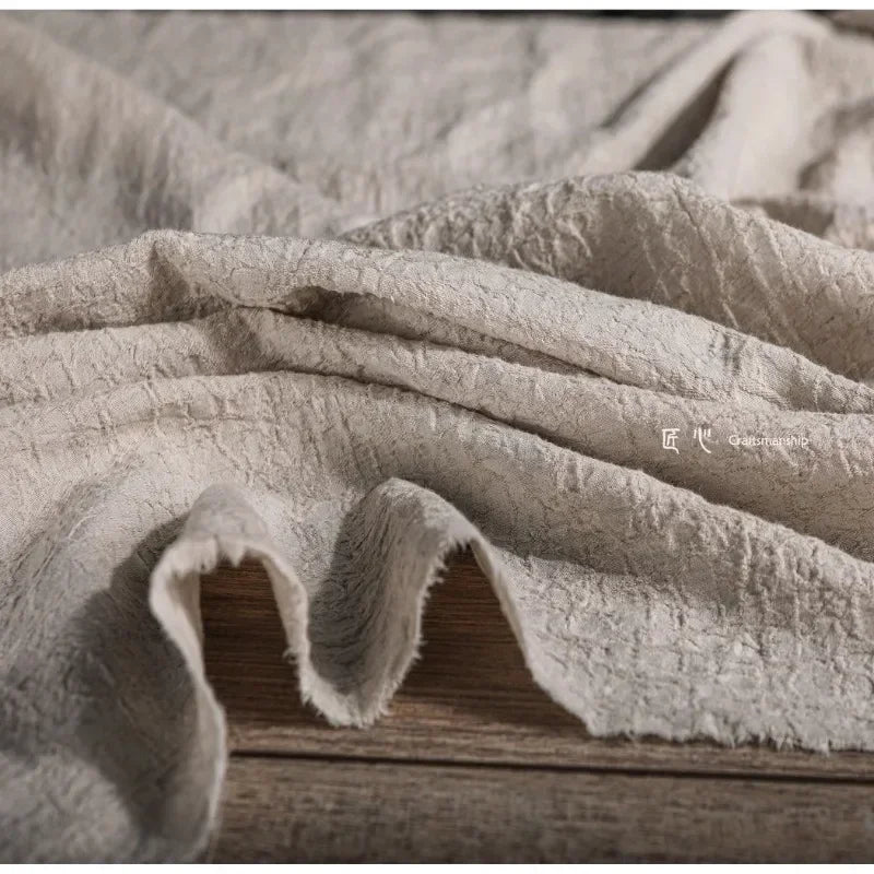 Gewaschener Baumwoll-Leinen-Stoff, Pflanzen-Krawatten-gefärbt, Kleidung, Designer, Großhandel, Stoff, DIY-Bekleidung, Nähen, Stoffmaterial nach Meter