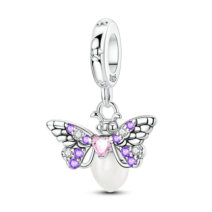 Heißer Verkauf 925er Sterlingsilber Blauwal & Marienkäfer & Engel baumelnder Charm für Armband Boutique Halskette MiNi-Serie Anhänger Geschenk