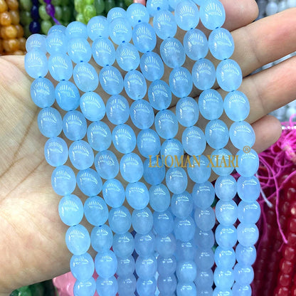 Natürliche Stein 8x12MM Unregelmäßige Raw Grün Taiwan Jade Jaspis Lose Spacer Perlen für Schmuck Machen Diy Armband zubehör 15''