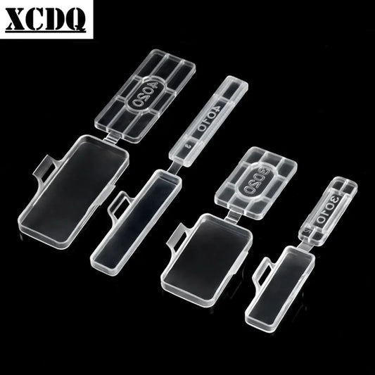 50 stücke Kabel Label Tag Box Transparent Kunststoff Kabelbinder Marker Tag Draht Zeichen Name Halter Display Identifikation Dichtung Fall LMC