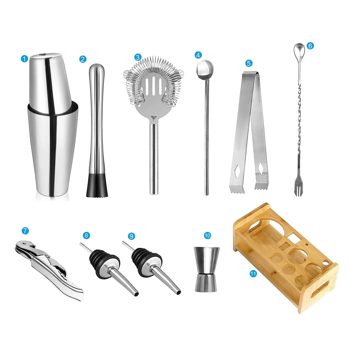 Professionelle Boston Shaker Bar Wein Tasse Barware Werkzeuge Barkeeper Kit Edelstahl Cocktail Mixer Martini Cocktail Shaker Set