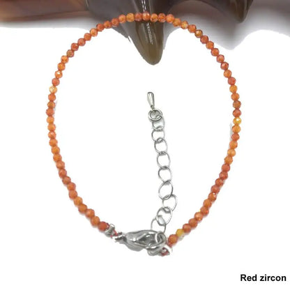 High Quality Natural Stone 2-3mm Handmade Micro Faced Beads Women's Agate Crystal Zircon Bracelet Jewelry Gift