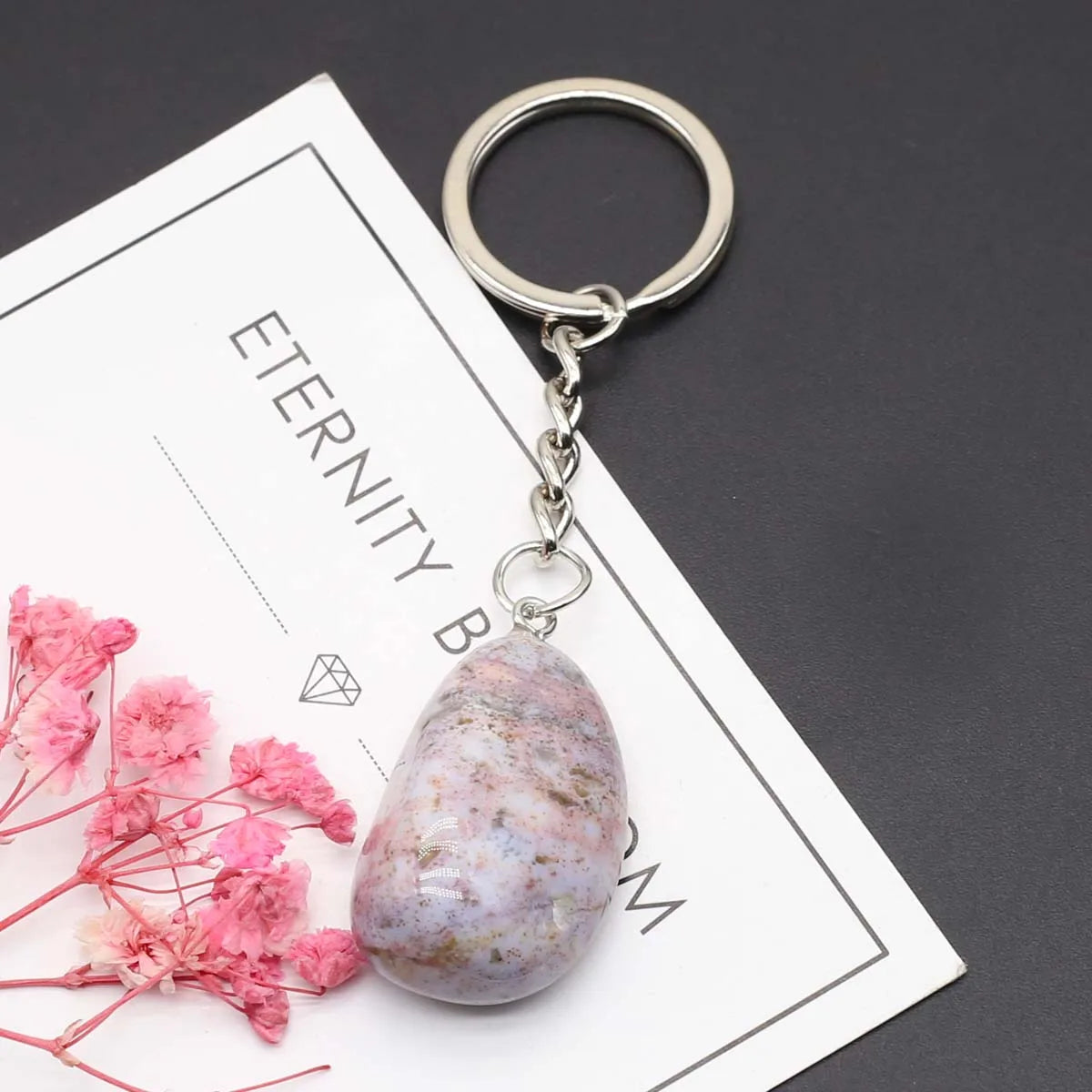 Natürliche rohe Erz Schlüssel anhänger Edelstein Reiki Heilung Quarz Achat Citrin unregelmäßige Stein Anhänger Charms diy Schmuck machen Zubehör
