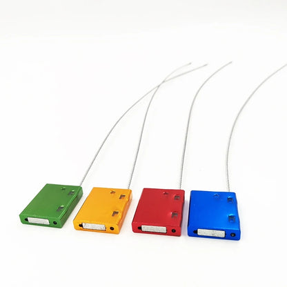 50 Stück Aluminium legierung Stahldraht Blei Dichtung länge 20cm Behälter quadratische Metalldraht Kabelbinder selbst hemmend kann angepasst werden