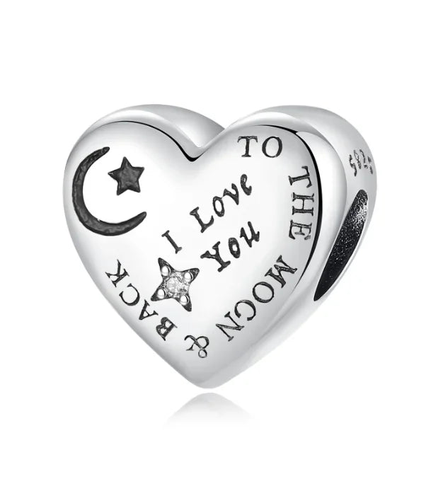 Bezaubernde herzförmige Perlen aus 925er-Sterlingsilber, Familie, Liebe, Tier, Fußabdruck, Charm-Armband, Halskette, passend für Frauen, DIY-Urlaubsgeschenke
