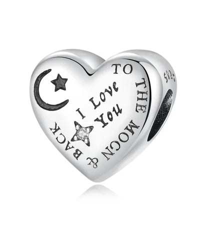 Bezaubernde herzförmige Perlen aus 925er-Sterlingsilber, Familie, Liebe, Tier, Fußabdruck, Charm-Armband, Halskette, passend für Frauen, DIY-Urlaubsgeschenke