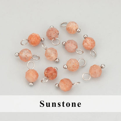 GUFEATHER, 20 Stück/Los, MH25, Schmuckzubehör, Edelstahl, Naturstein, Charms, handgefertigt, DIY-Anhänger, Schmuckherstellung