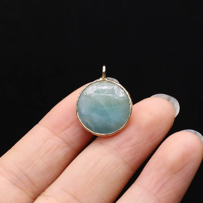 Multishape Natürliche Amazonites Anhänger Charms Natürliche Blaue Stein Stecker für Die DIY Jewerly Halskette Armband Zubehör