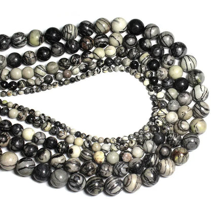 Großhandel Schwarz Onyx Achat Runde Naturstein Perlen Für Schmuck Machen DIY Armband Halskette Charms 4/6/8/10/12/mm Strang 15''