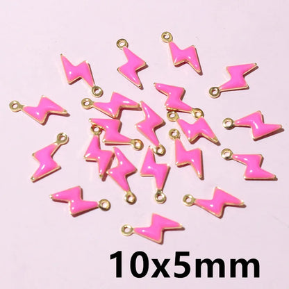 20 Stück Edelstahl Emaille Dolphin Lightning Moon Charms Anhänger für Ohrringe Armband Halskette DIY Schmuck Herstellung Zubehör