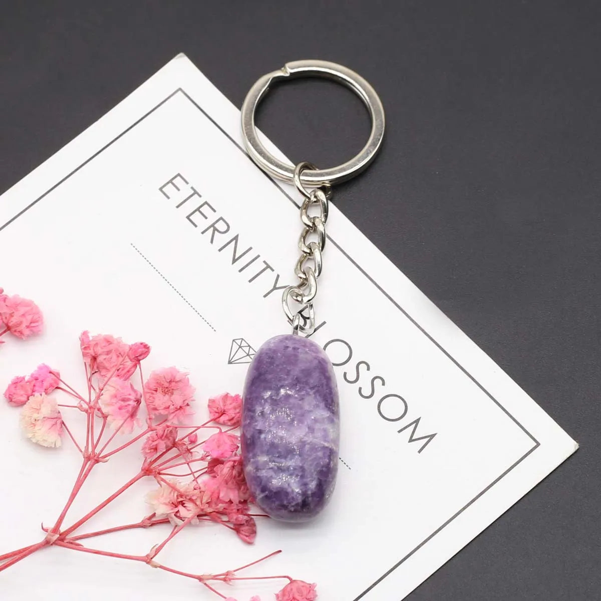 Natürliche rohe Erz Schlüssel anhänger Edelstein Reiki Heilung Quarz Achat Citrin unregelmäßige Stein Anhänger Charms diy Schmuck machen Zubehör
