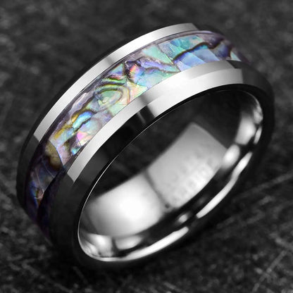 Mode Wikinger Baum des Lebens Edelstahl Abalone Muschel ringe für Männer Odin Norse Wikinger Runen ringe Retro Amulett Schmuck Geschenk