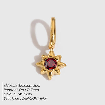 eManco Classic Element DIY Charm Halskette Edelstahl Stern Anhänger Glänzende Strass Mode Armband Schmuck Direkt ab Werk