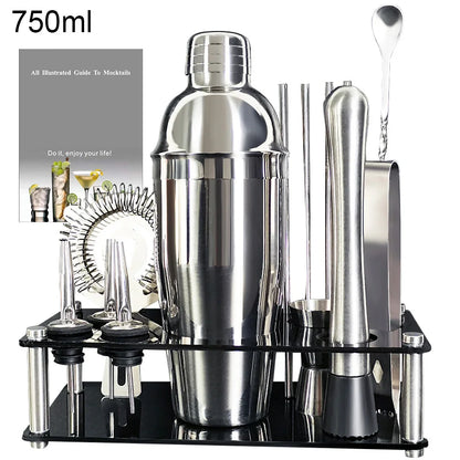 13-22 Stück 750ml 600ml Boston Cocktail Shaker Bar Werkzeuge Wein mixer Set Barkeeper Cocktail Shaker Werkzeugs atz mit Halter