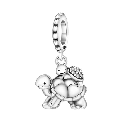 Blauer Charm, 925er Sterlingsilber, Ozeanperlen, Betta-Fisch-Anhänger, Geburtstagsfeier, Geschenk für Frauen, Armband, Halskette, DIY-Perlen, Schmuck