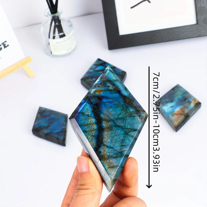 Natürlicher Labradorit stein, geometrische Prismen verzierungen, Haupt dekorations kristall handwerks verzierungen, Kristall geschenk