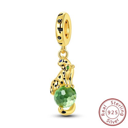 Original-Charm-Perlen aus 925er-Sterlingsilber, leuchtender, leuchtender Glühwürmchen-Schmetterlings-Anhänger für Armband-Charm-Schmuck