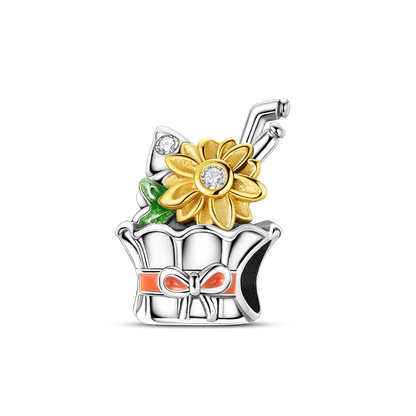 Charms-Perlen der Blumenserie, Original-Anhänger aus 925er-Sterlingsilber, Lotus-Tulpe, Rose, Nelke, passend für Armbänder, Damenschmuck, DIY-Geschenk