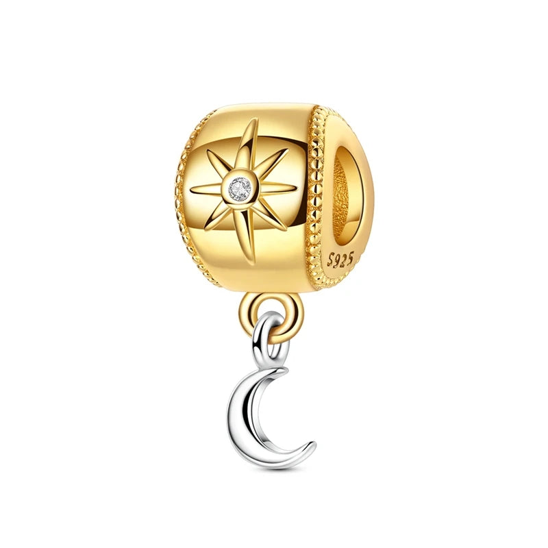 Charms-Perlen aus 925er-Sterlingsilber, Golden Retriever PuppyThe Whale, kann geöffnet und geschlossene Perlen, passend für DIY-Armbänder, edler Schmuck