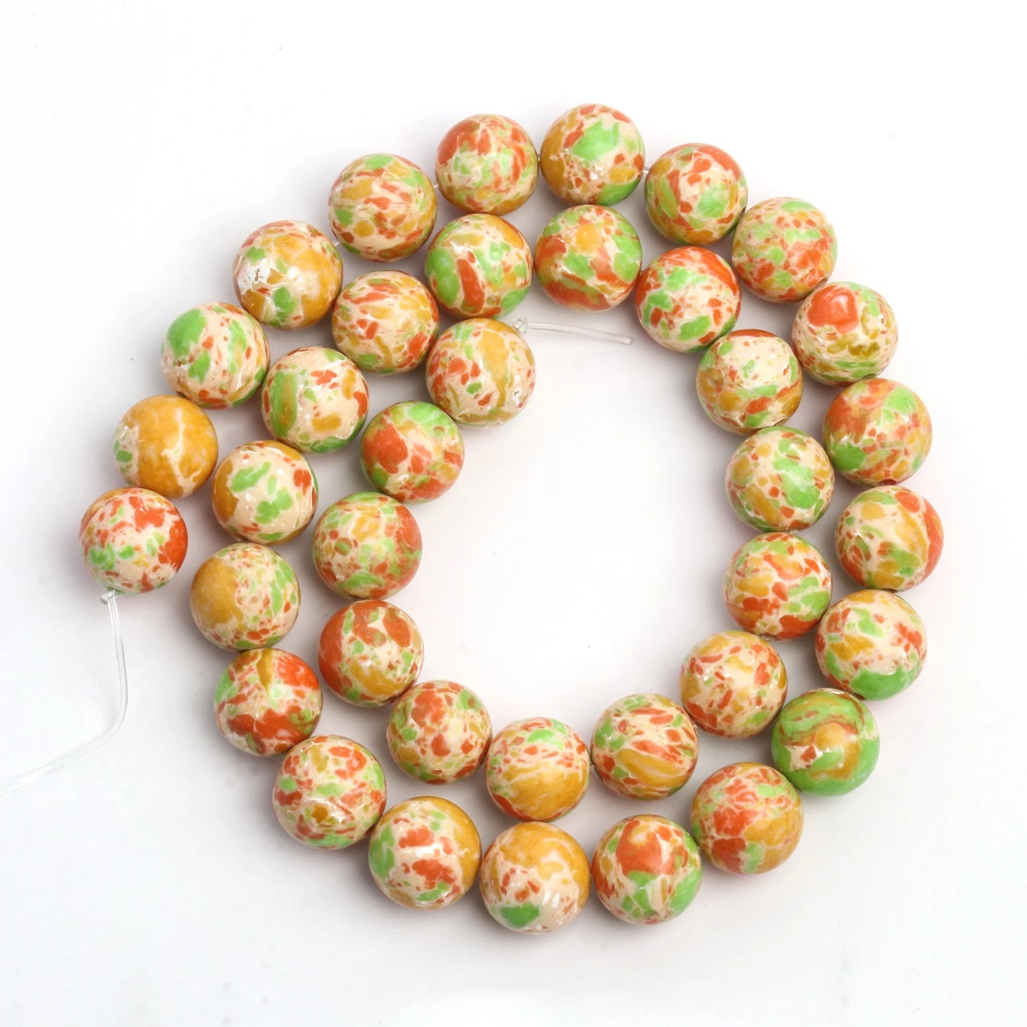 4/6/8/10mm Naturstein Meeressediment Imperial Jaspis Runde Lose Perlen für Schmuck Machen Handarbeiten diy Charms Armband 15''