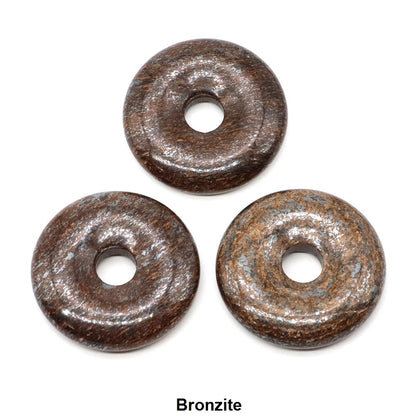 30 mm Donut-Naturstein, Heilkristall, Amethyst, Amazonit, Achat, Quarz, Edelstein für Kunsthandwerk, Zubehör, Glücksgeschenke