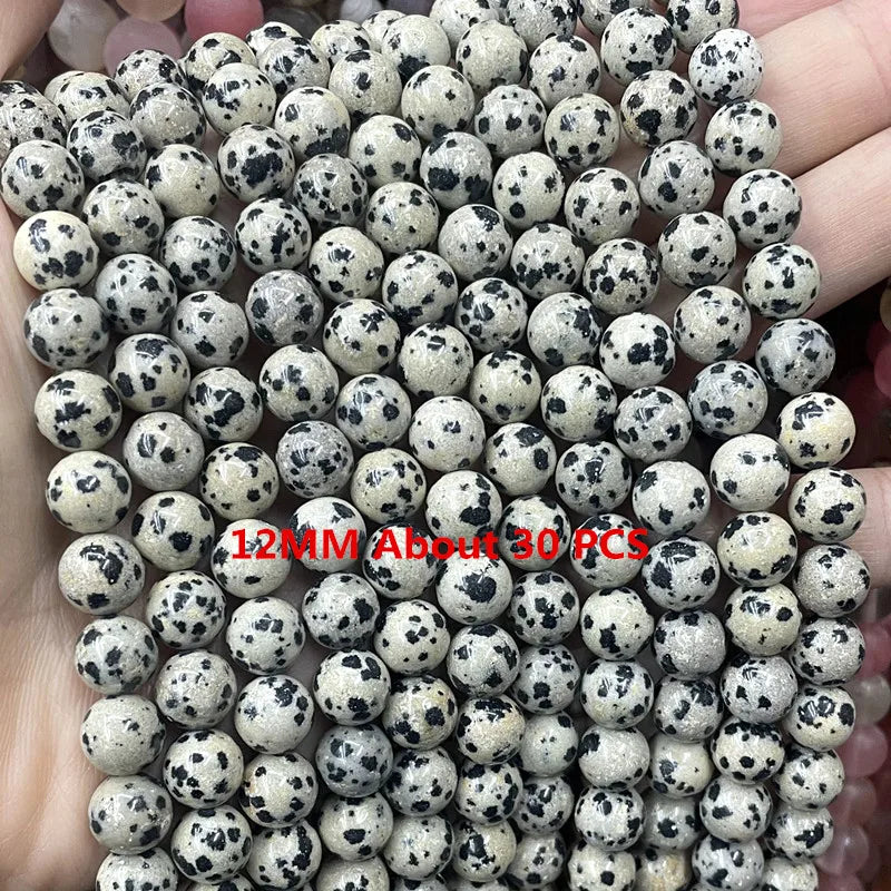 Natürliche Stein Dalmatiner Jaspis Runde Würfel Facettierte Rondelle Lose Spacer Perlen Für Schmuck Machen Charms DIY Armbänder Halskette