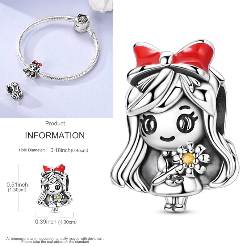 Charms aus 925er-Sterlingsilber, bunt, Sonnenblume, Hund, Jungen, Geschenkartikel, Schmetterling, Flugzeug, Erde, passend für Original-Anhänger, Schmuck, Make-up