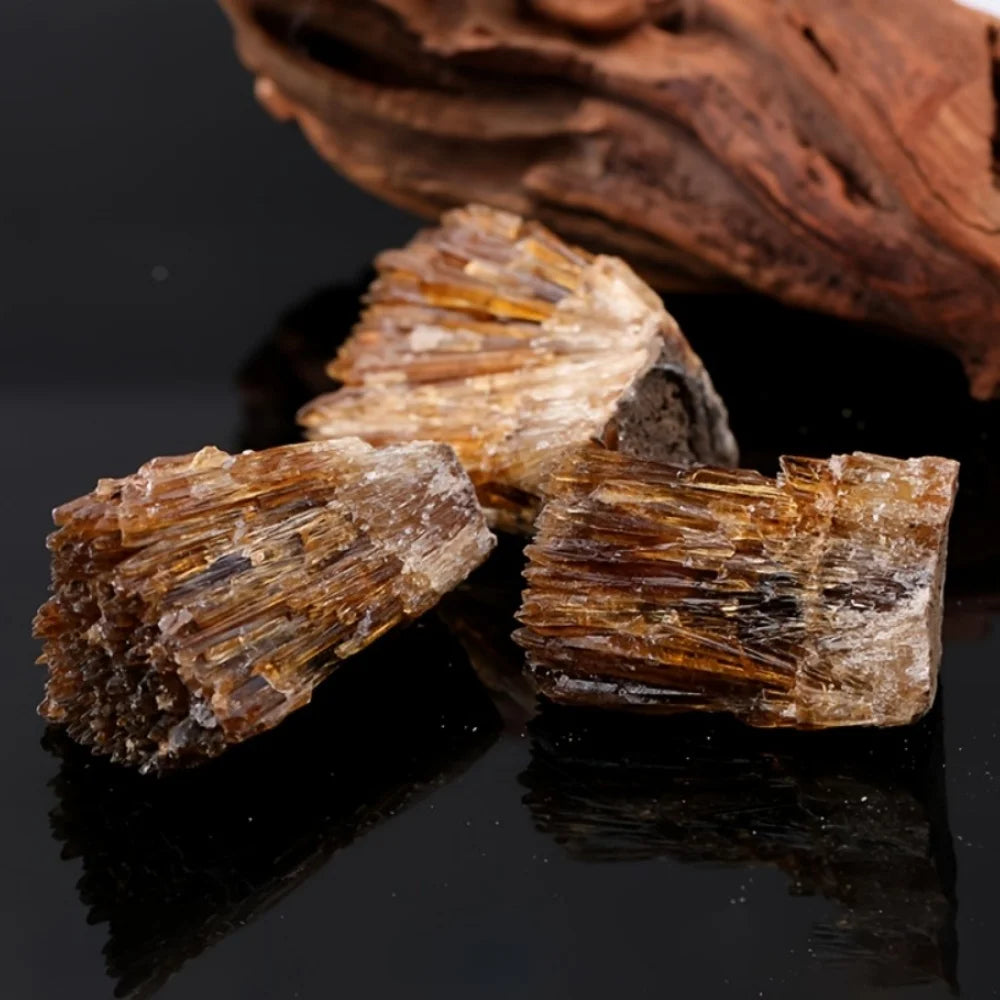 Natürliche gelbe Bernstein-Calcit-Rohstein-Kristalle, Cluster, rauer Rrock, Mineralproben, Heilkristall, Edelstein-Sammlung, Geschenk