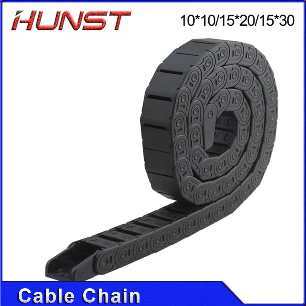 HUNST Kabelkette 7*7 10*10 15*20 15*30mm 1M Nicht öffnende halbgeschlossene Kunststoff-Schleppkettenantrieb Schleppkettenmaschine