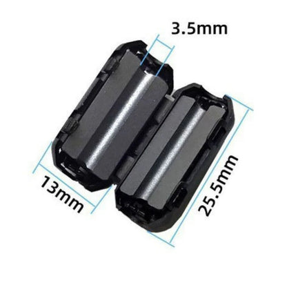 48PCS Ferritkern Set mit gefalteten Ferrit-Interferenzfilterkabelklemmen Clip-on Ferritkerne Clip für Netzkabel