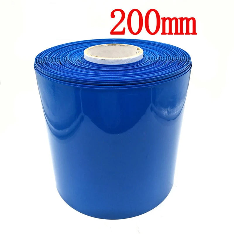1kg antike Lithium batterie wärme schrumpf bare Folie blaue Hülle PVC-Schrumpf schlauch hülse 160-400mm breit