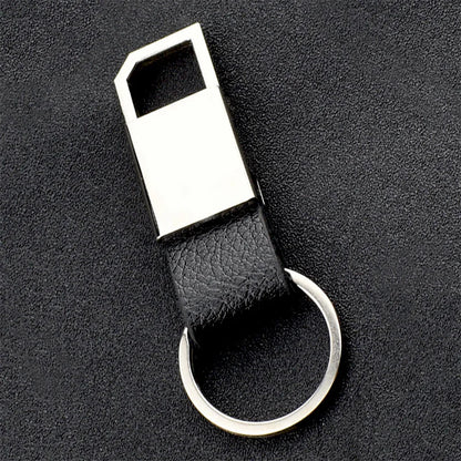1 Stück Einfacher, Moderner und Kreativer Zinklegierung-Leder-Schlüsselanhänger, Unisex Metall-Taillen-Schlüsselanhänger, Geschenk-Schlüsselring, Auto-Schlüsselanhänger