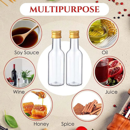 100pcs 50ml Mini Schnaps flaschen wieder verwendbare Plastik leere Alkohol Schnaps flasche für Wodka Champagner Whisky für Hochzeits feier