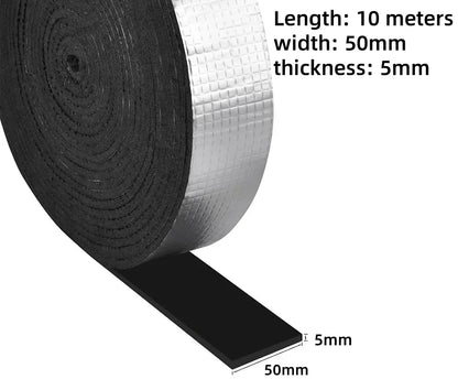 10M Foliertes Fiberglas Rohr Isolierung Wrap Band Selbstklebende Wasser Rohr Wrap Isolierung Hülse Für Outdoor Indoor Rohr Hülse
